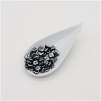 Preciosa Ornela Jet Shimmer Slab Beads, 8mm (50pcs)