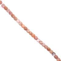 200cts Sunstone Faceted Squares Approx 12mm, 38cm Strand
