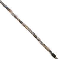 100cts Labradorite Faceted Rectangles Approx 12x8mm, 38cm Strand