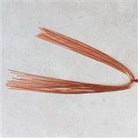 12" Rose Gold Coloured Copper French Wire Approx 0.70mm (20pcs)