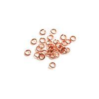 925 Rose Gold Plated Sterling Silver Open Jump Rings ID Approx 5mm. (Approx 30pcs)