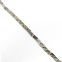 150cts Labradorite Faceted Rectangles Approx 14x10mm, 38cm Strand