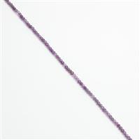 30cts Amethyst Faceted Rondelles Approx 3x4mm, 38cm Strand 