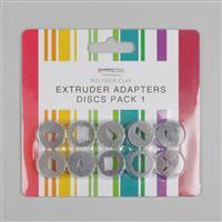 Polymer Clay Extruder Adapters Discs 10pk 