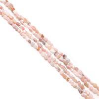 280cts Pink Opal Small Nuggets Approx 5x8mm, 60" Endless Necklace