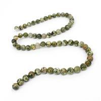 90cts Rhyolite Plain Round Loose Beads Strand Approx 6mm 38cm