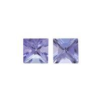 0.5cts Tanzanite 3.75x3.75mm Square Pack of 2 (H)