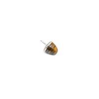 7.35cts Willow & Tig Collection: 925 Sterling Silver Acorn Tigers Eye Charm Aprox 11x12mm 