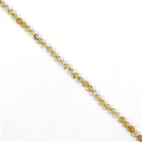 20cts Citrine Faceted Coins Approx 4mm, 38cm Strand