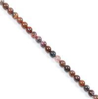 180cts Pietersite Plain Rounds Approx 8mm 38cm strand