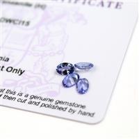 1.5cts  Tanzanite 6x4mm Oval Pack of 4 (H)