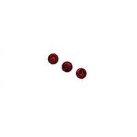 Murano Glass Red Caramella Pastiglia Beads, 12mm (3pk)