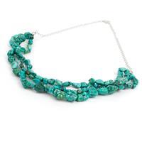 143ct Turquoise Sterling Silver Necklace 