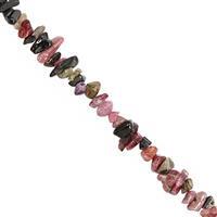 360cts Multi-Colour Tourmaline Bead Nugget Approx 2.5x1.5 to 10x2.5mm, 100inch Strand