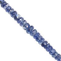 45cts Nilamani Faceted Rondelle Approx 3x1mm to 5x3mm, 20cm Strand  