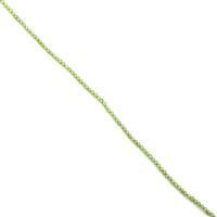 10cts Peridot Plain Rounds Approx 2mm, 38cm Strand