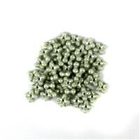 Preciosa White Alabaster Mint Lustre Spin Beads Approx 4x7mm (50pcs)