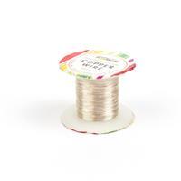 10m Pearl Coloured Copper Wire 0.10mm