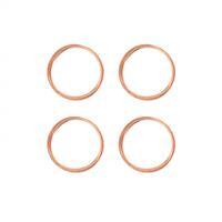 5pk Jewellery Maker Stainless Steel Memory Wire - Rose Gold Colour, 0.6 mm