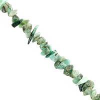 320cts Emerald Bead Nugget Approx 3x1 to 7x2.5mm, 250cm Strand