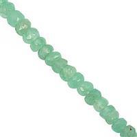 10cts Colombian Emerald Faceted Rondelle Approx 1.5x1 to 3.5x1.5mm, 16cm Strand