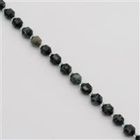 190cts Kambaba Jasper Faceted Satellite Beads Approx 9x10mm, 38cm Strand