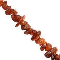 380cts Hessonite Garnet Bead Nugget Approx 3x2 to 9x3.50mm, 122mm Strand