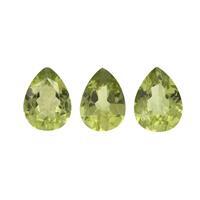 2.80cts Red Dragon Peridot Pear Brilliant 8x6mm (N) (Pack of 3)