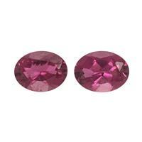 0.25cts Nigerian Rubellite 4x3mm Oval Pack of 2